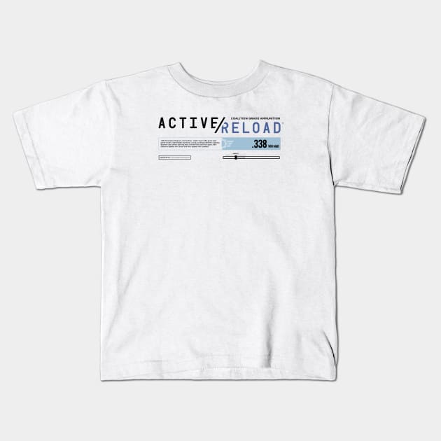 Active Reload Kids T-Shirt by aquaticform